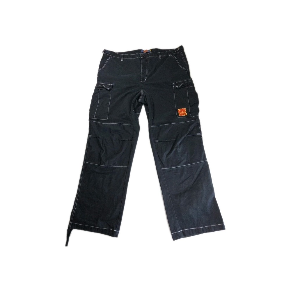 Empyre Black Cargo Pants Size 40 Y2K Skater Streetwear Grunge Utility Grunge